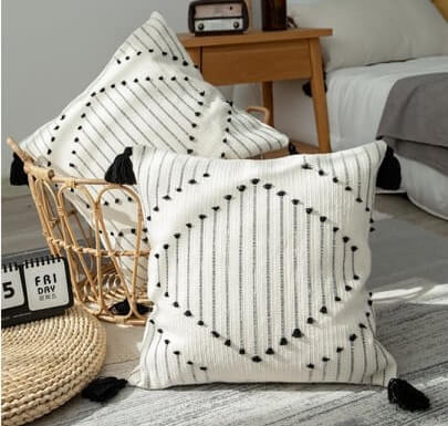 APLOS White Pillow Cover