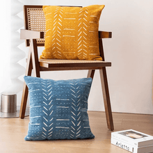Load image into Gallery viewer, TESSERIS Yellow Pillow Covers (Set of Four)

