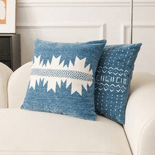Load image into Gallery viewer, TESSERIS Blue Pillow Covers (Set of Four)
